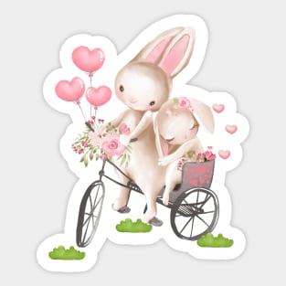 Romantic Cycling Sticker